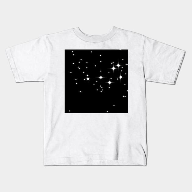 Mid Century Modern Starry Night Kids T-Shirt by Makanahele